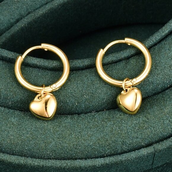 Heart Shaped Earrings - Picture 4 of 4